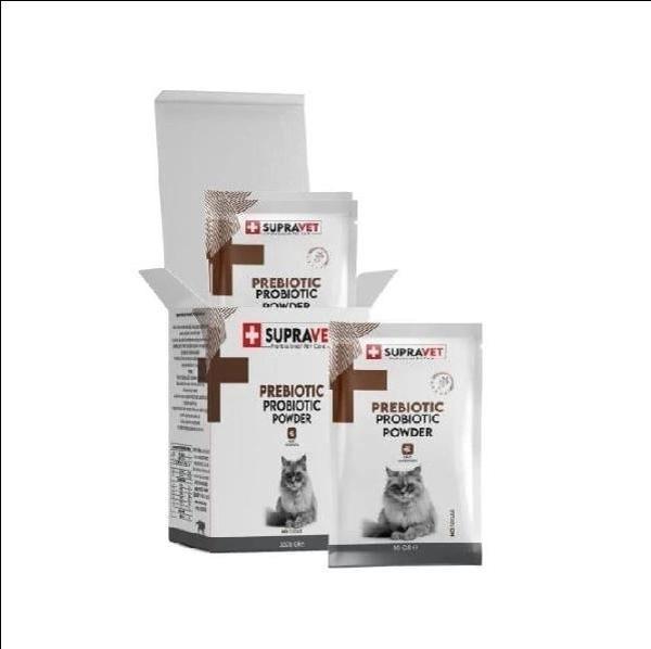 Supravet Bağışıklık Güçlendirici Kediler için Toz Probiyotik ve Prebiyotik Takviyesi 1,5 Gr - Image 1