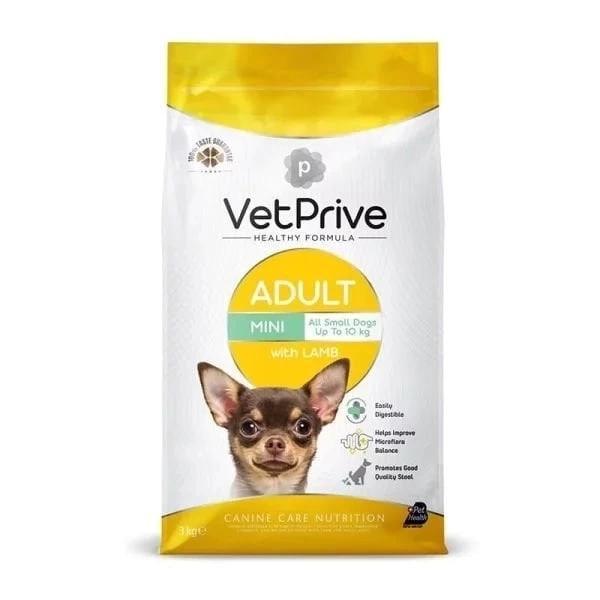Vet Prive Adult Kuzu Etli Küçük Irk Yetişkin Köpek Maması 3 Kg - Image 1