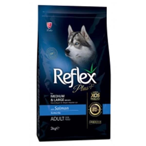 Reflex Plus Somonlu Orta ve Büyük Irk Yetişkin Köpek Maması 3 Kg - Image 1