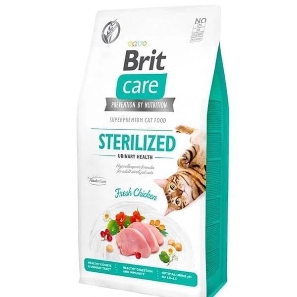Brit Care Hipoalerjenik Sterilized Urinary Tahılsız Tavuklu Kısırlaştırılmış Kedi Maması 7 Kg - Image 1