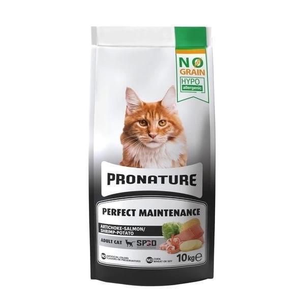 Pronature Hypo-Allergenic Tahılsız Somonlu Karidesli Yetişkin Kedi Maması 10 Kg - Image 1