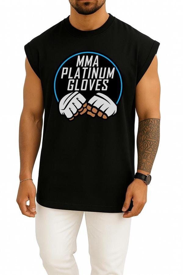 Oversize Mma Platinium Eldivenler Göğüs Tasarımlı Atlet - Image 1