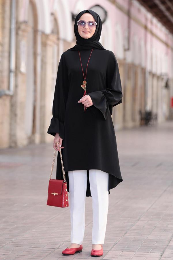 Feryal Büyük Beden Pantolon Tunik Tesettür Takım - Image 1