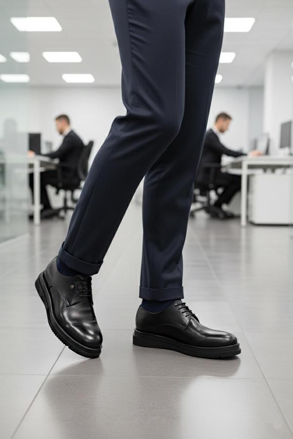 Pierre Cardin 361004 M Siyah Hakiki Deri Erkek Klasik Ayakkabı - Image 1