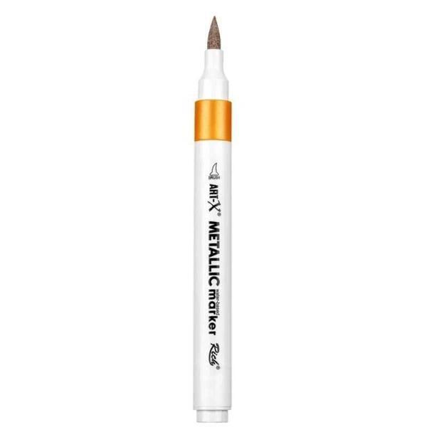 Supertrend Acrylic Metallic Marker Su Bazlı Yaldızlı Boyama Markörü Metalik Turuncu - Image 1