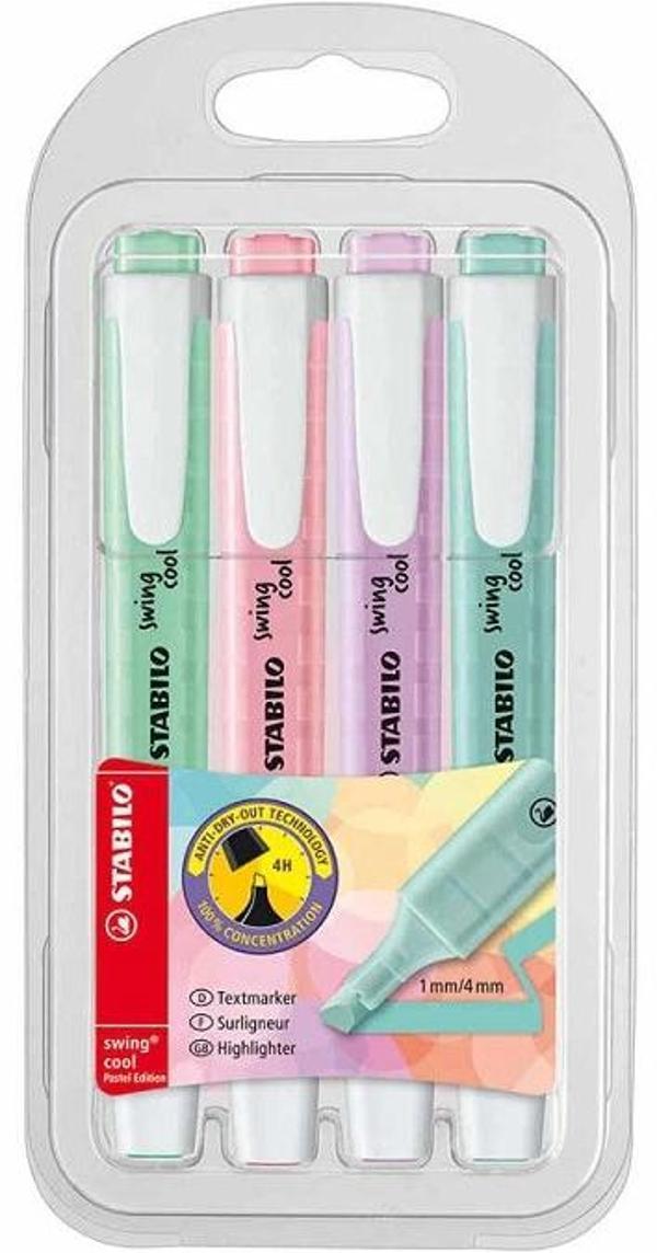 Supertrend Swing Cool Pastel İşaretleme Kalemi Seti 4 Renk - Image 1