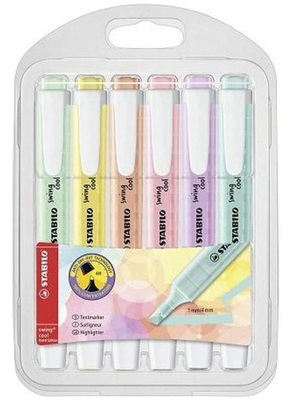 Supertrend Swing Cool Pastel İşaretleme Kalemi Seti 6 Renk - Image 1