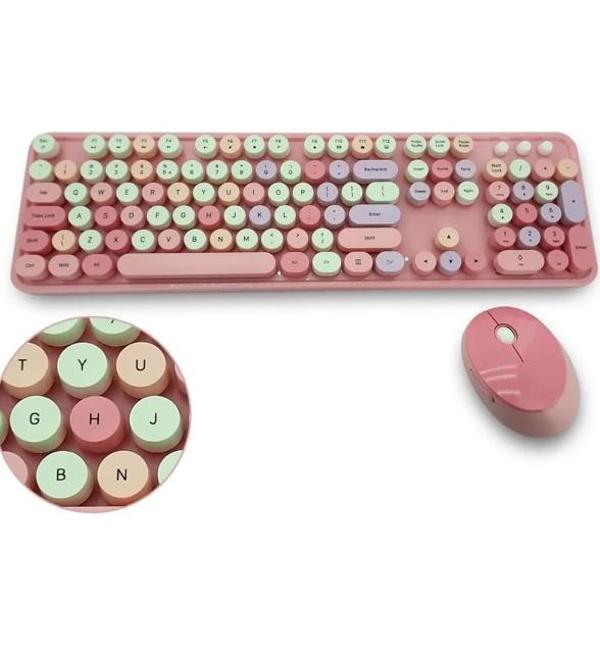Mofii Pembe Sweet Dm Combo Klavye Mause Set - Image 1