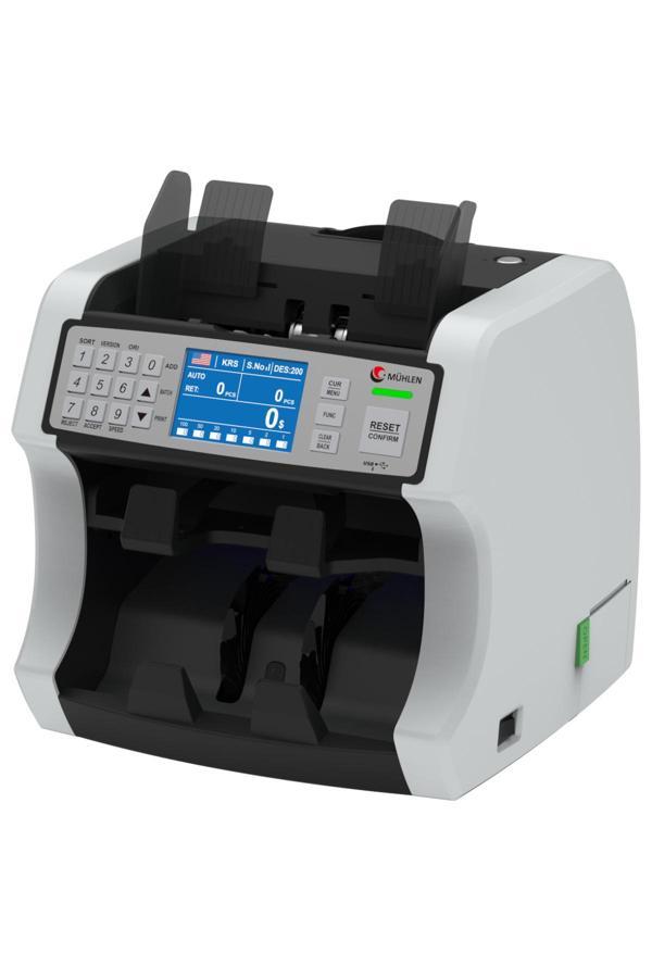 Mühlen Raptor D87 Printerli Yazıcılı İki Katlı Profesyonel Karışık Para Sayma Desteleme Ayrıştırma Makinesi - Image 1