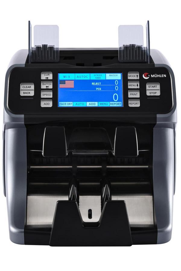 Mühlen Falcon K88 Yazıcılı Hafızalı İki Katlı Fitnessli Karışık Para Sayma Makinesi İstifleme - Image 1