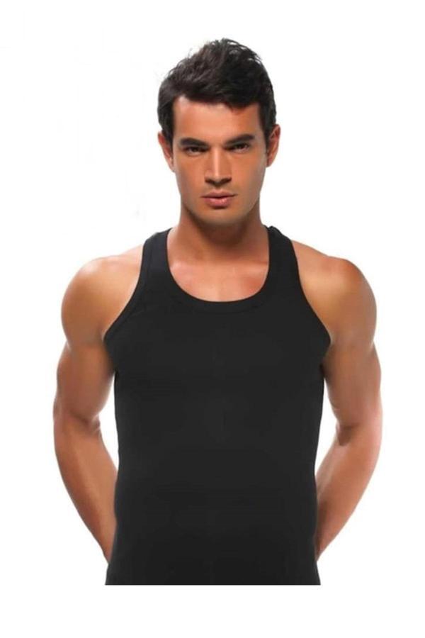 Gümüş İç Giyim Erkek Pamuklu Spor Rambo Atlet 3lü Paket - Image 1