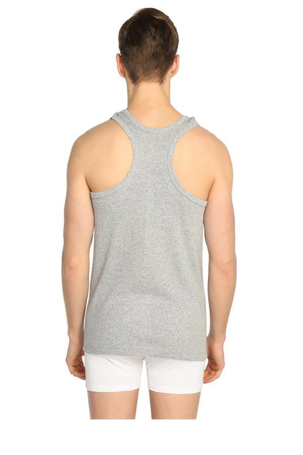 Seher 3 lü Erkek Pamuklu Spor Atlet Siyah Beyaz Gri Rambo Erkek Atlet - Image 1