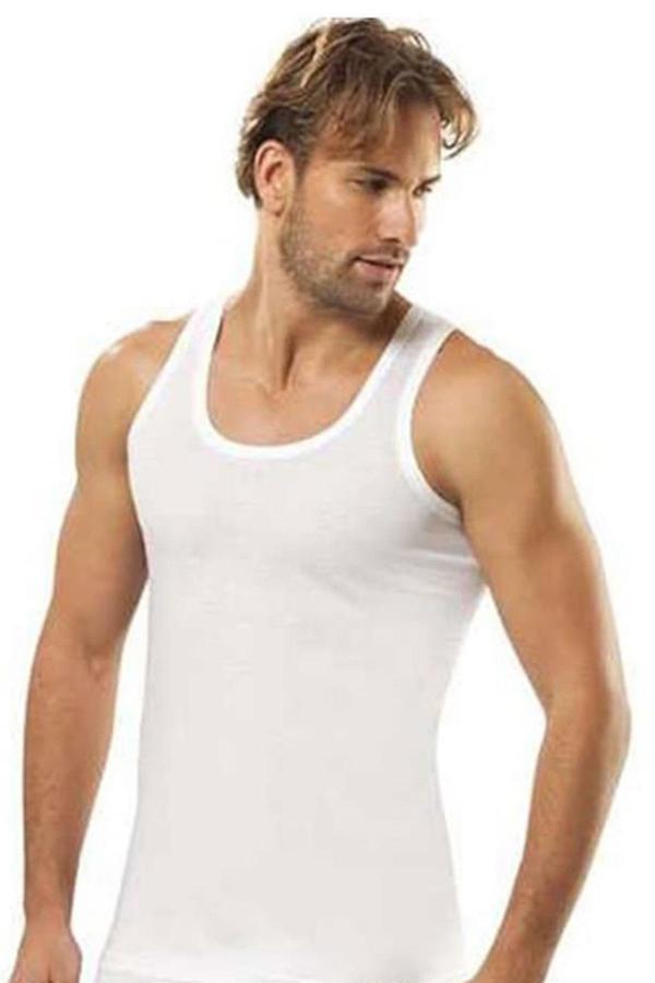 Tutku İç Giyim Erkek Pamuk Klasik Askılı Penye Atlet 6 Lı Paket - Image 1