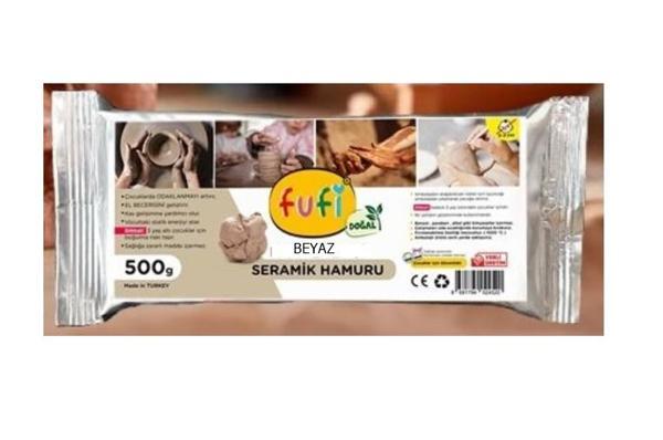 Fufi Seramik Hamuru 500 Gr Beyaz - 2 adet - Image 1
