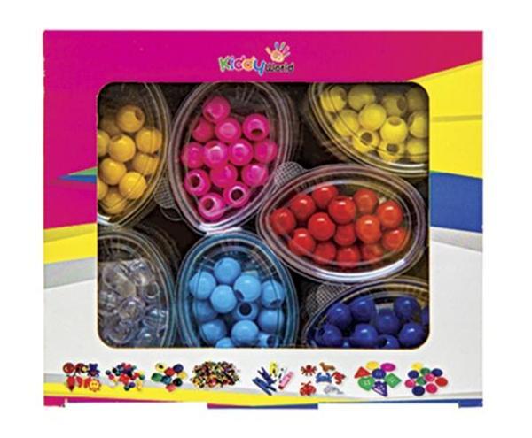 Kiddy World Renkli Boncuk Küçük - 4 kutu - Image 1