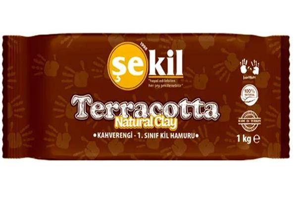 Şekil Seramik Kil Hamuru 1000 Gr Kahverengi 1 kg - 2 adet - Image 1