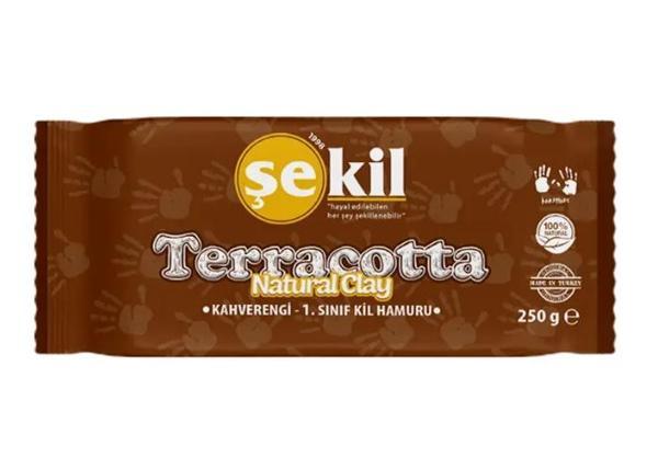 Şekil Seramik Kil Hamuru 250 Gr Kahverengi - 2 adet - Image 1