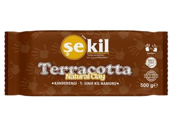 Şekil Seramik Kil Hamuru 500 Gr Kahverengi - 3 adet - Image 1