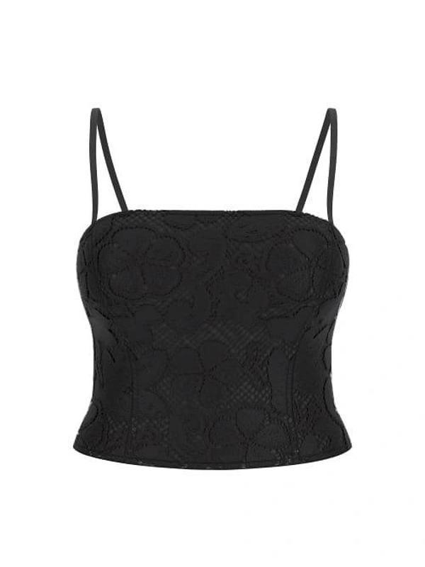Guess Delilah Kadın Siyah Bluz W5YH71WHEP0-JBLK - Image 1