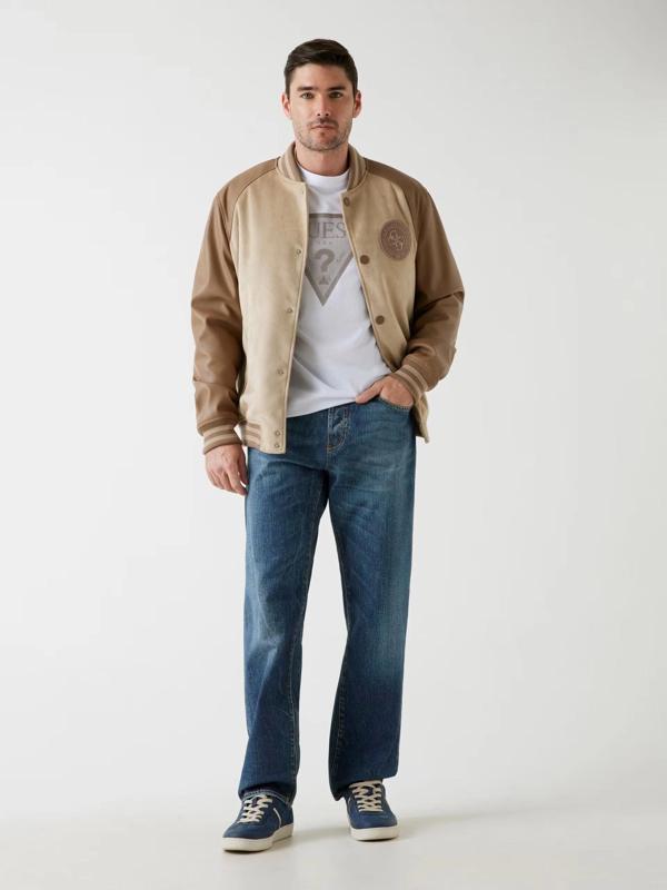 Guess Varsity Erkek Çok Renkli Bomber Ceket M5BL2BK1062-FN47 - Image 1
