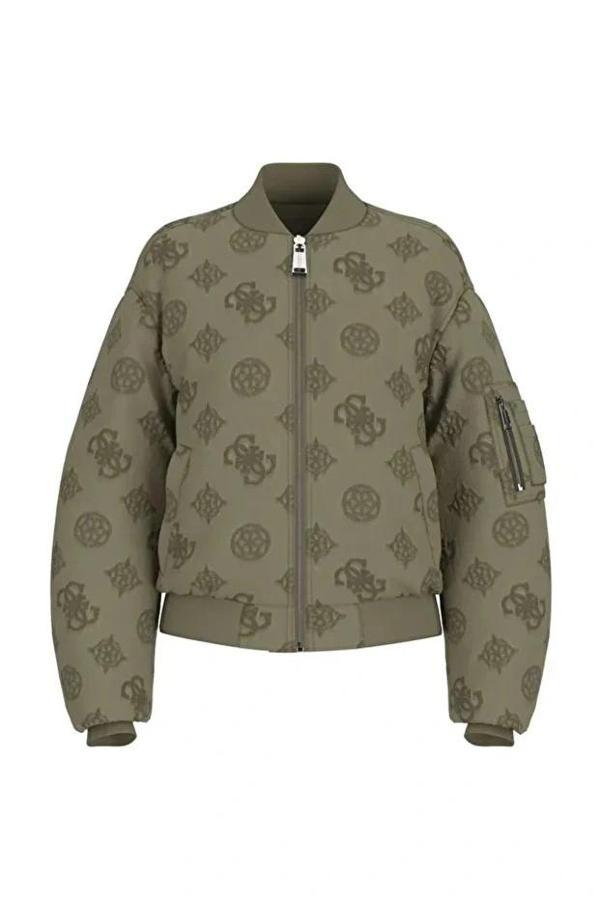 Guess Philomene Kadın Yeşil Bomber Ceket W5YL08WHDK2-G896 - Image 1
