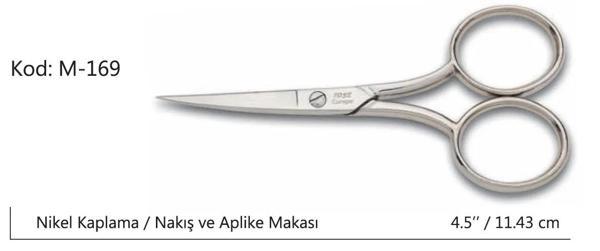 Rose Europe Az Kalın Nakış Makası Süper Kalite No:4,5 11,43 Cm - Image 1