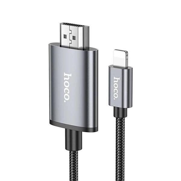 Hoco UA27 Lightning To HDMI HDTV Dönüştürücü Adaptör (4K 30Hz) Kablo-(5775) - Image 1