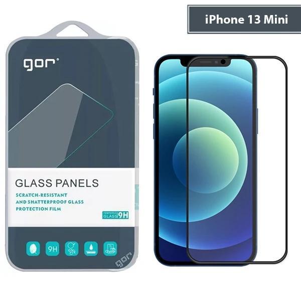 GOR iPhone 13 Mini 5.4 9D Hardening Tempered Full Cam Ekran Koruyucu-(5775) - Image 1
