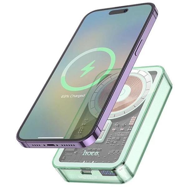 HOCO Q14A Ice Crystal 10000mAh PD20W Magsafe Uyumlu Manyetik Hızlı Şarj Powerbank-(5775) - Image 1
