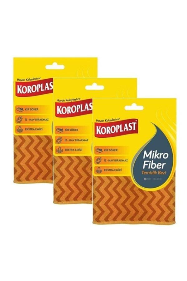 Koroplast Mikrofiber Temizlik Bezi 3 Adet - Image 1