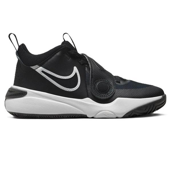 Nike Team Hustle D 11 Unisex Basketball Shoes Lastik Bağcıklı Cırtlı Basketbol Ayakkabısı Siyah - Image 1