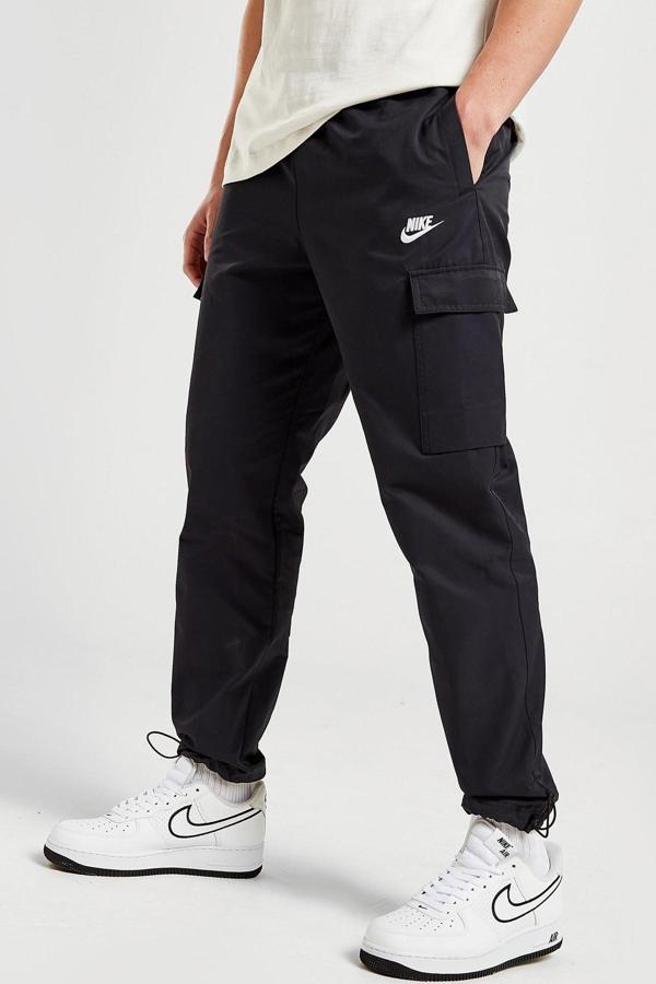 Nike Sportswear Repeat Men's Woven Cargo Trousers Erkek Dokuma Kargo Cepli Eşofman Altı Siyah - Image 1