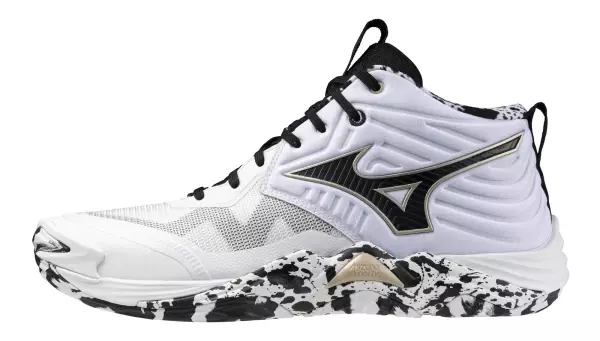 Wave Momentum Elite MID Unisex Voleybol Ayakkabısı Beyaz / Desenli - Image 1