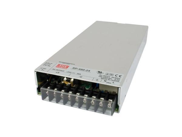 Mean Well SP-480-24 Anahtarlamalı Güç Kaynağı | 480W 24V DC Çıkış | Endüstriyel ve Ticari Uygulamalar için Güç Çözümü - Image 1
