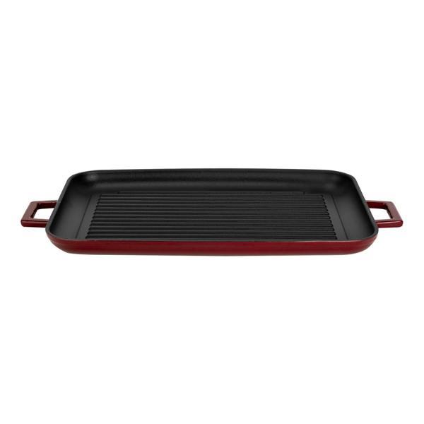 Dikdörtgen Izgara Tepsi Döküm Demir Yekpare Çift Kulplu Ölçü 31x42cm. - Image 1