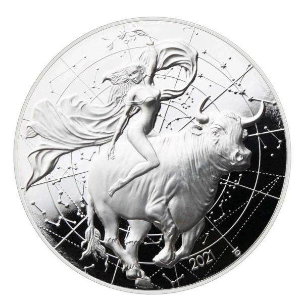 AgaKulche Tanrıça Europa Mythos Gümüş Sikke Coin - Image 1