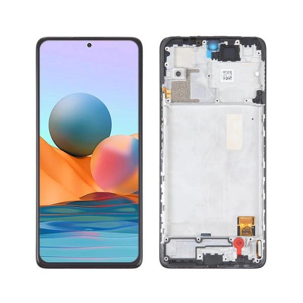 Xiaomi Uyumlu Redmi Note 10 Pro Lcd Ekran Dokunmatik Siyah Çıtalı TFT Kalite - Image 1