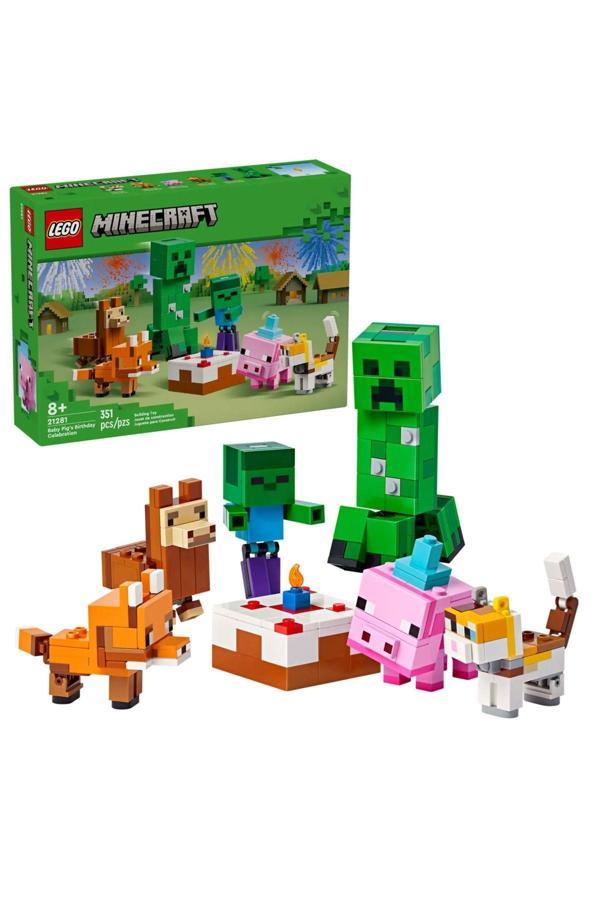 Lego Minecraft Yavru Domuzun Doğum Günü Kutlaması 21281 (351 Parça) - Image 1