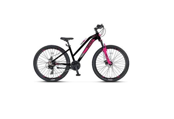 ÜMİT 2479 MOTION L-2D KADIN DAĞ BİSİKLETİ 305H 24 JANT 21 VİTES SİYAH PEMBE - Image 1
