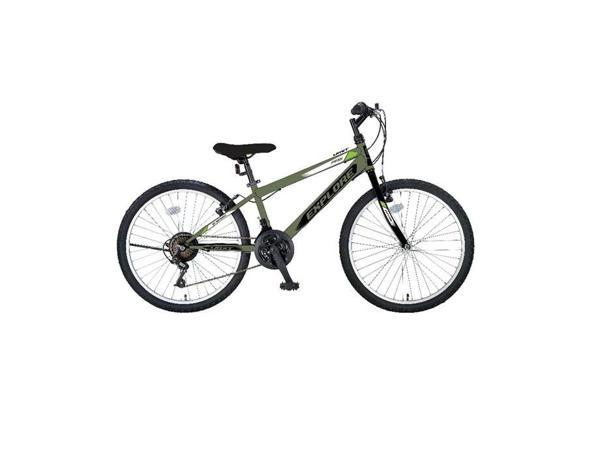 ÜMİT 2433 EXPLORER ERKEK DAĞ BİSİKLETİ V 24 JANT 21 VİTES YEŞİL SİYAH - Image 1