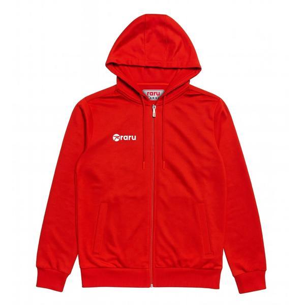 Kapüşonlu Tam Fermuarlı Sweatshirt LIBERTER KIRMIZI - Image 1