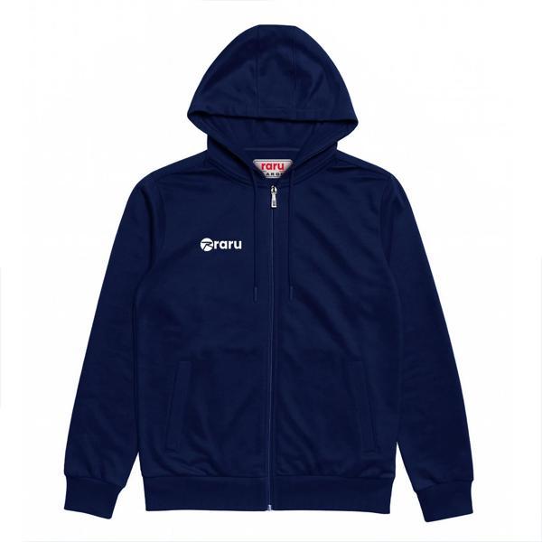 Kapüşonlu Tam Fermuarlı Sweatshirt LIBERTER LACİVERT - Image 1