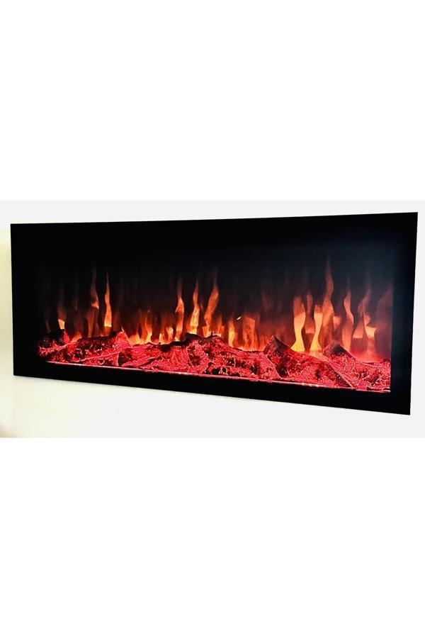 Esha Home 14 Efekt Dekoratif Şömine Bluetoooth+Kumanda+Çıtırtı 120X30X16 Cm - Image 1