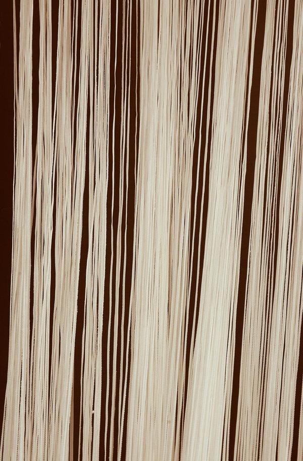 İP ZİNCİR KREM RENK HAZIR DÜĞMELERİ DİKİLMİŞ İP PERDE  EN 180 CM BOY 280 CM - Image 1