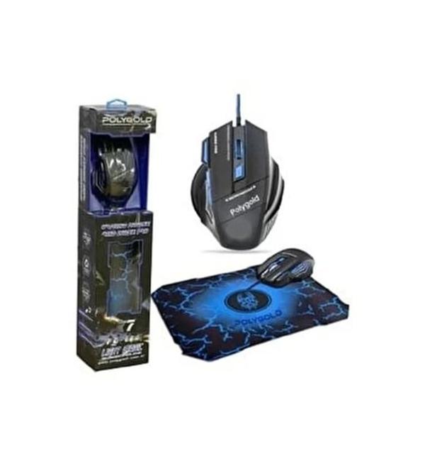 POLYGOLD PG-903 GAMİNG OYUNCU MOUSE + MOUSEPAD - Image 1
