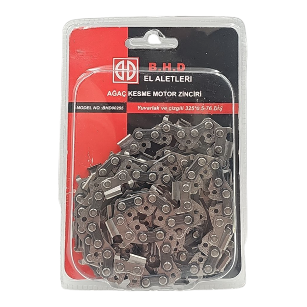 Fixonic B.H.D BHD00255 0.325'' 1.3mm 38 Diş Yuvarlak ve Çizgili Ağaç Kesme Motorlu Testere Zinciri  - Image 1