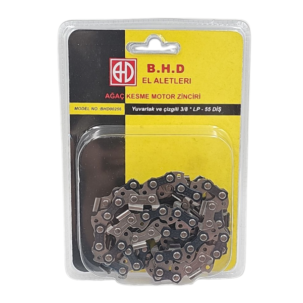 Fixonic B.H.D BHD00256 3/8'' 1.3mm 27.5 Diş LP (Düşük Profil)  Yuvarlak ve Çizgili Ağaç Kesme Motorlu Testere Zinciri  - Image 1