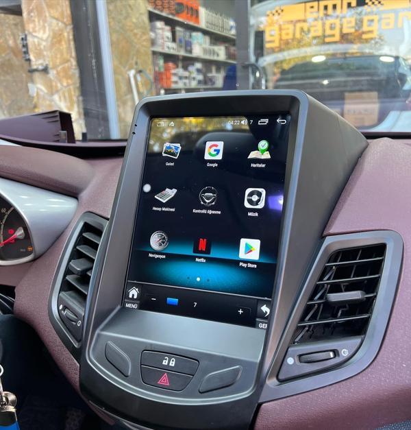 FOR-X FORD FİESTA TESLA(2009-2018)-9.7''ANDROİD GERÇEK 4+64 GB ram / 4 ÇEKİRDEK 1.6Ghz / WIFI 5.0Ghz / BT 5.4-KABLOSUZ CARPLAY-HD KAMERALI-TEKNİK DESTEKLİ - Image 1