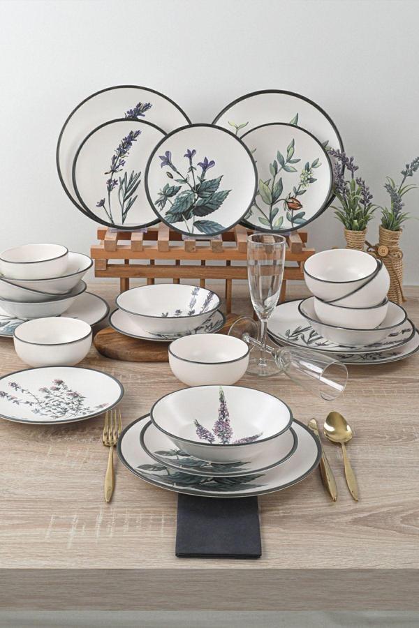 Çiçek Bahçesi Yemek Takımı 24 Parça 6 Kişilik - Image 1