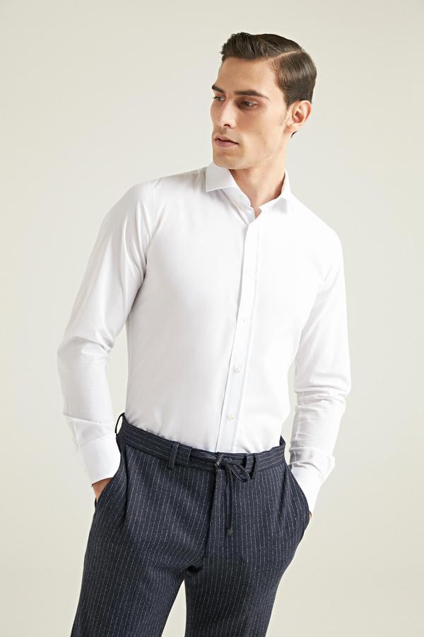 Ds Damat Slim Fit Beyaz Nano Care Gömlek - Image 1